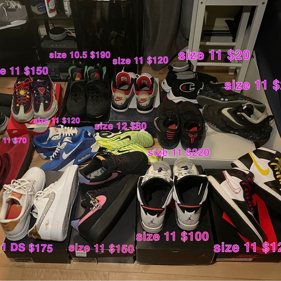 Men’s shoe lot